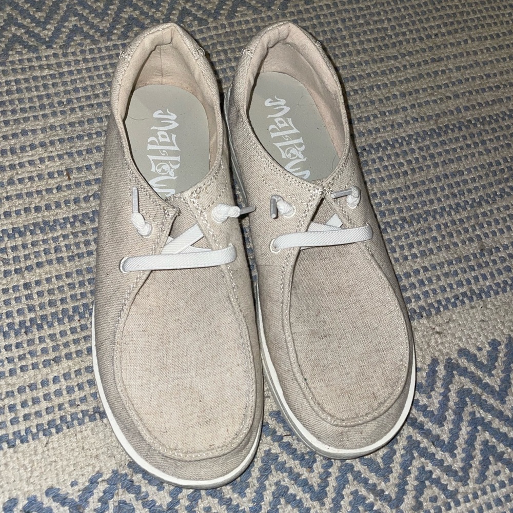 Tan shoes